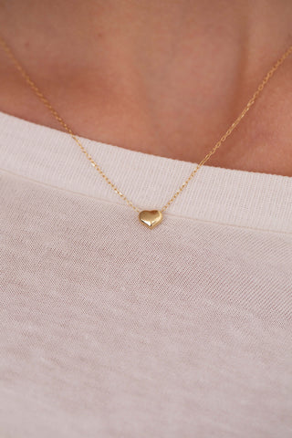 Gold Heart Necklace - V-DAY Collection