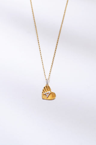 INITIAL HEART | PENDANT + CHAIN