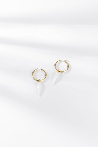 SYLVIA | MOONSTONE HOOPS