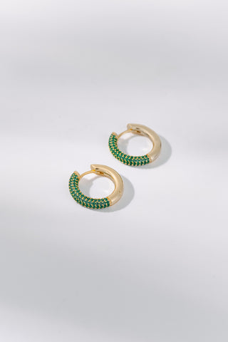 ETERNITY | HOOP EARRING EMERALD