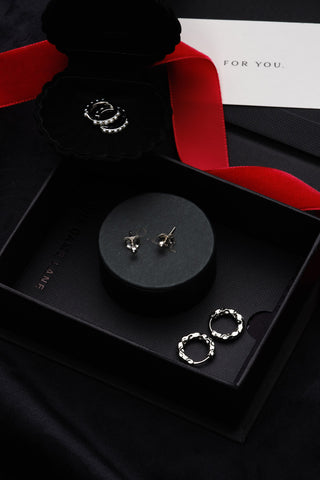 CHASE EARRING | GIFT SET SILVER