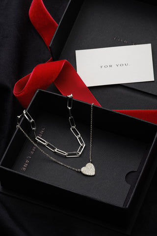 MISCHA NECKLACE |GIFT SET SILVER