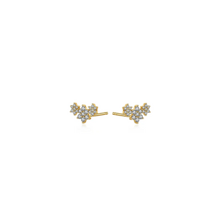 Triple Flower Stud (transparent)