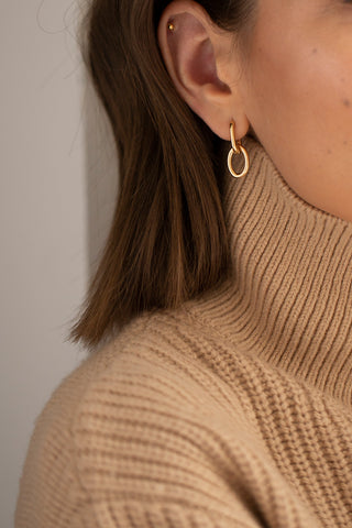 OVAL LINK | EARRINGS